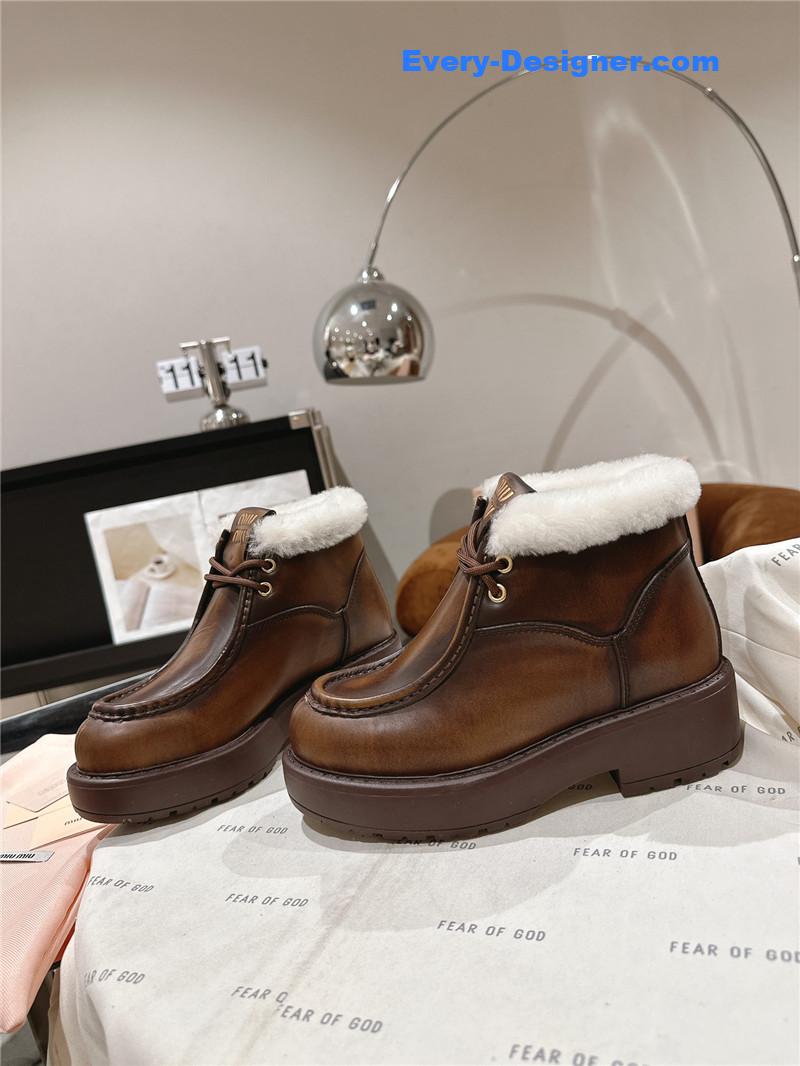 M1um1u wool ankle boots