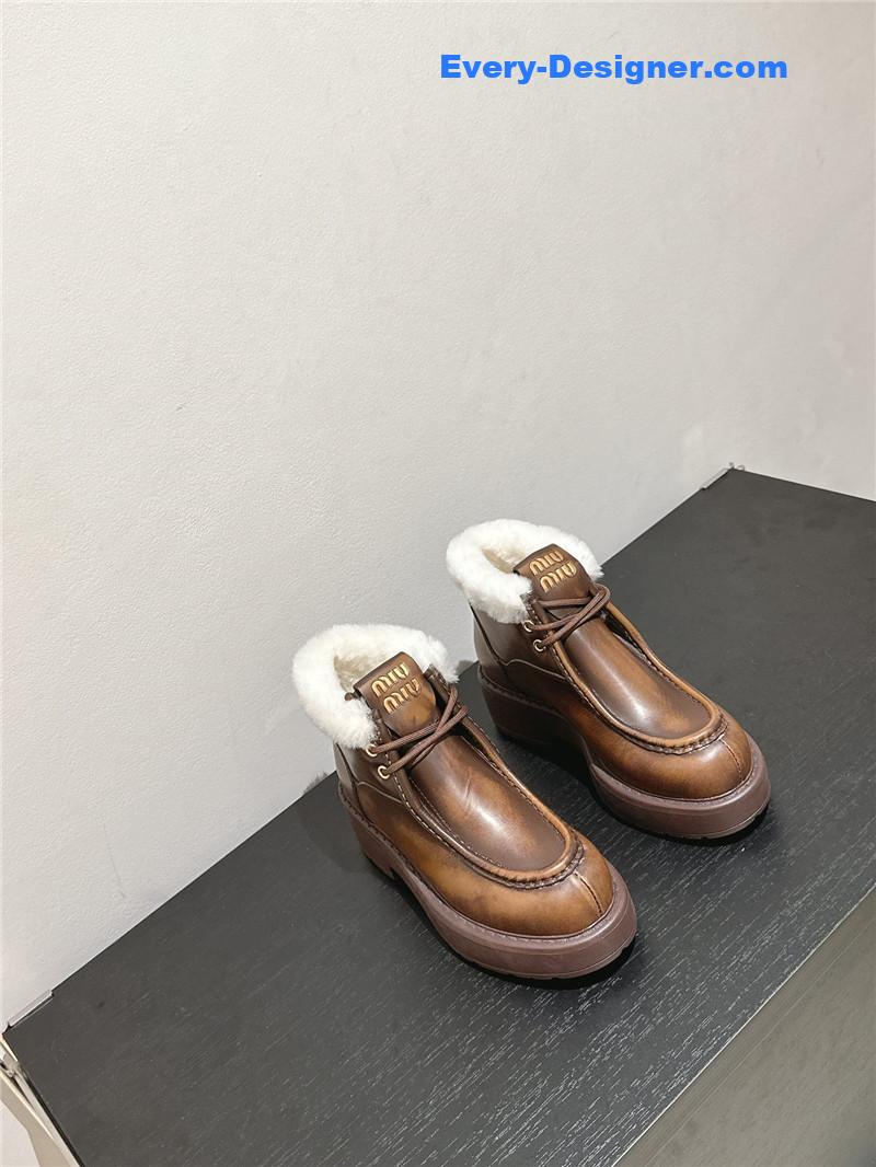 M1um1u wool ankle boots