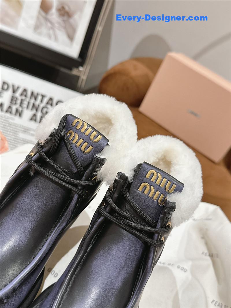 M1um1u wool ankle boots