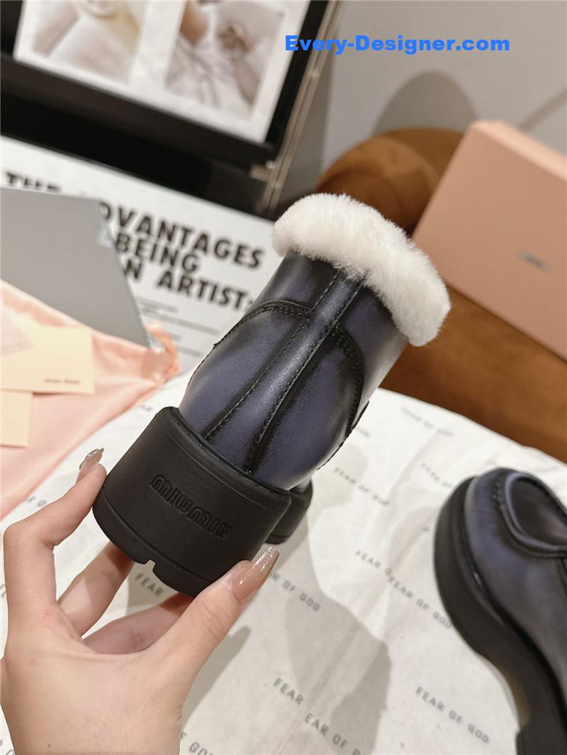 M1um1u wool ankle boots