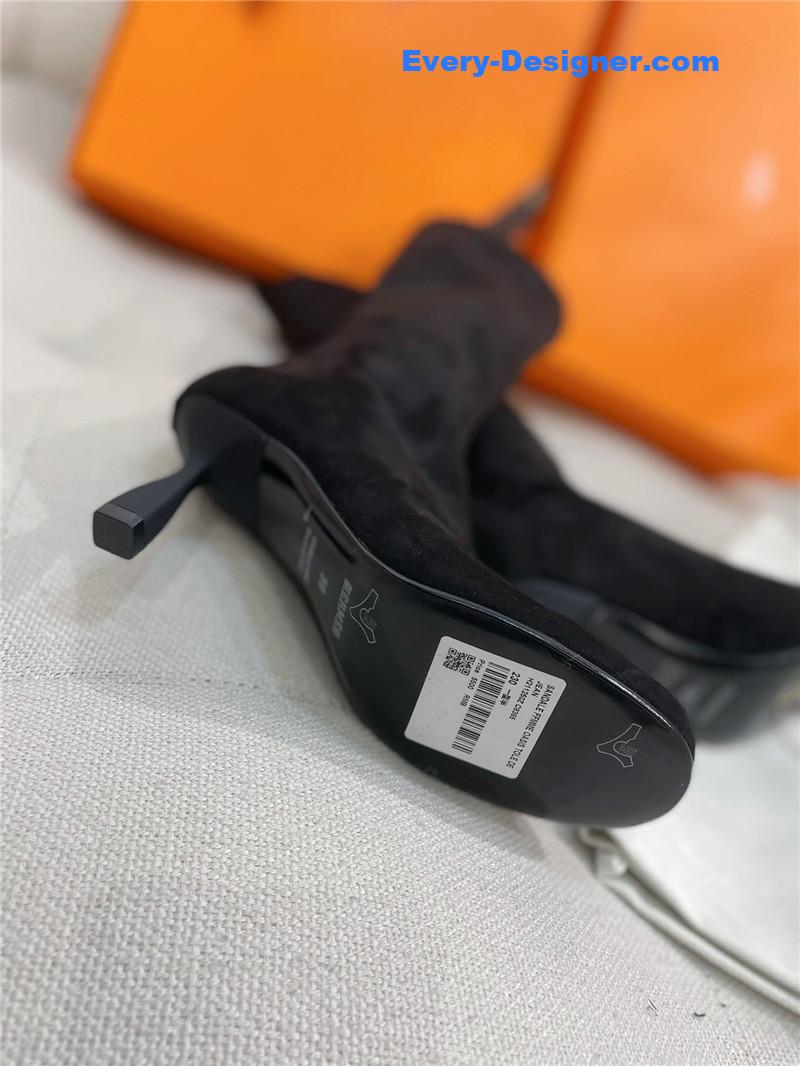 H**me5 stretch sheepskin high-heeled boots