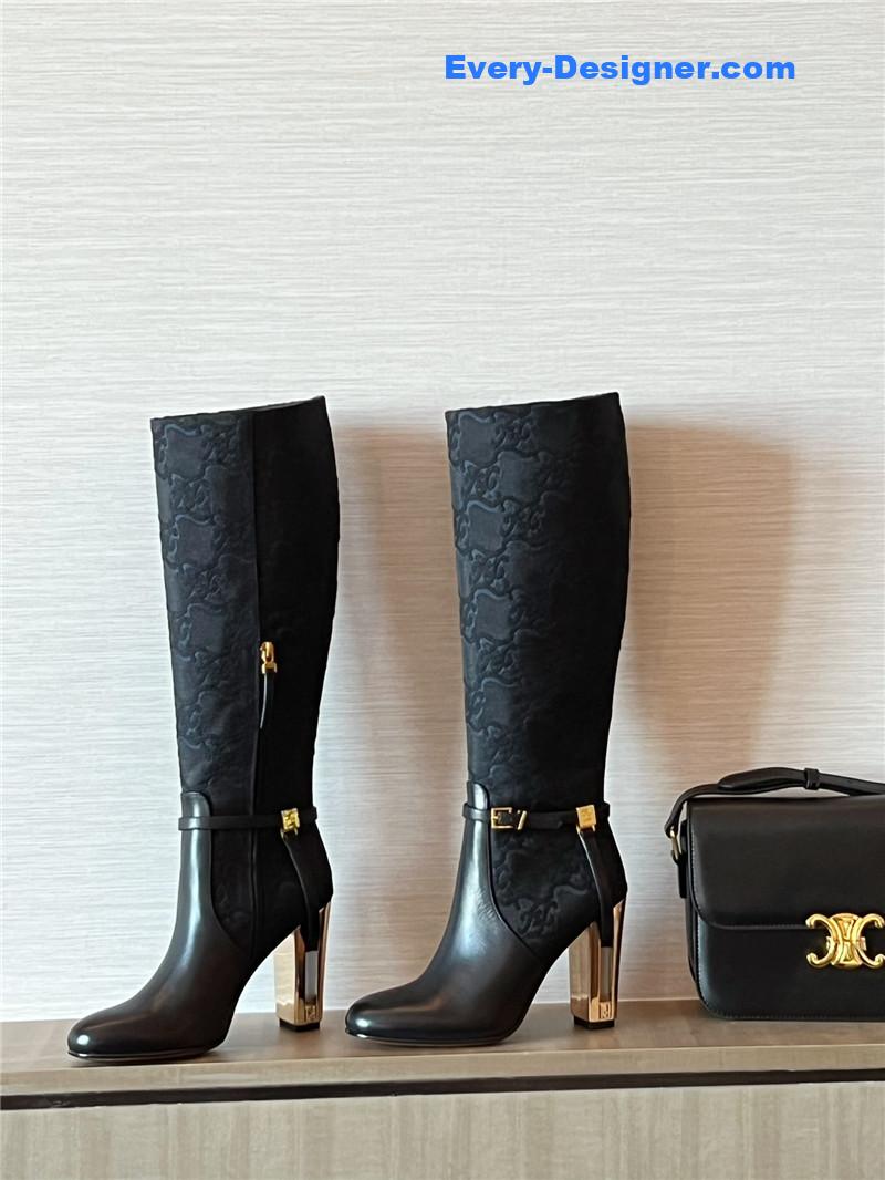 F**di autumn and winter delfina original calfskin high boots