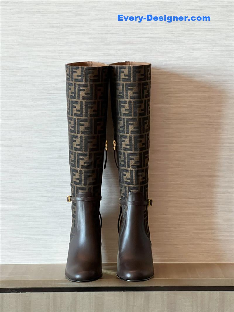 F**di autumn and winter delfina original calfskin high boots