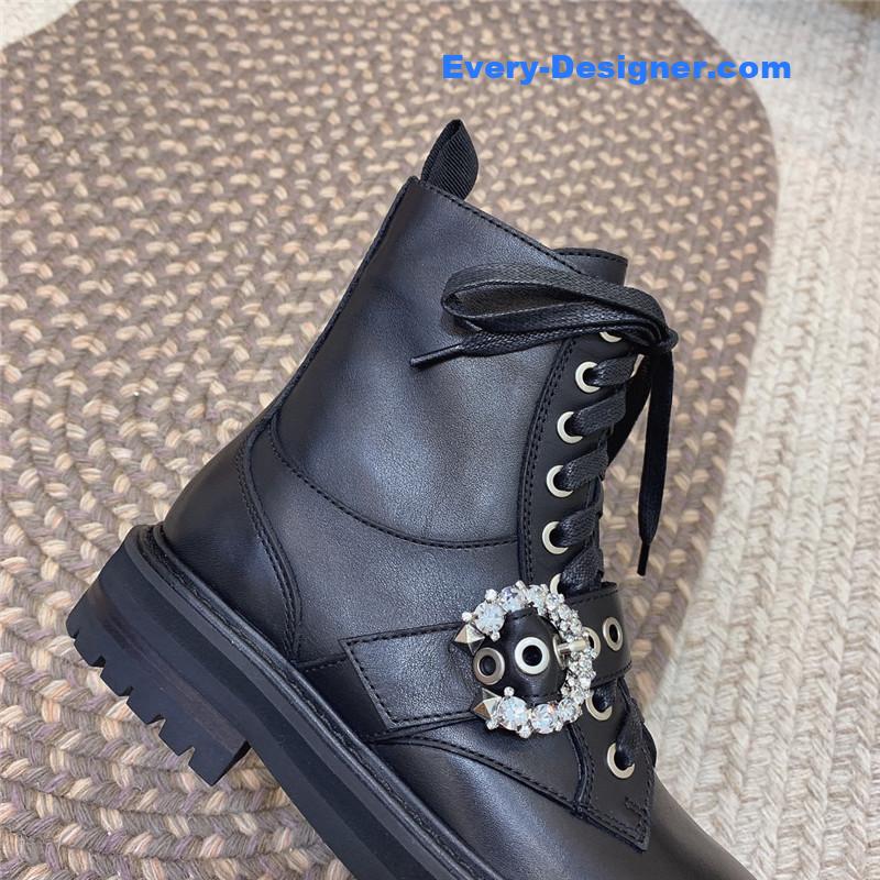 J1m*y Ch00 classic logo military boots