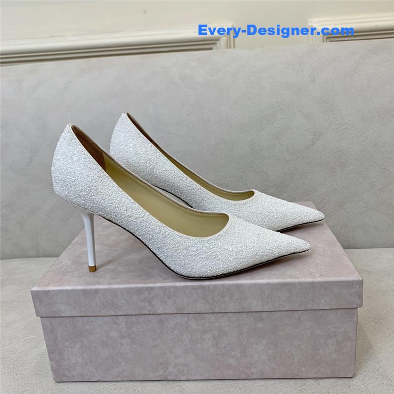J1m*y Ch00 gradient stitching series high heels