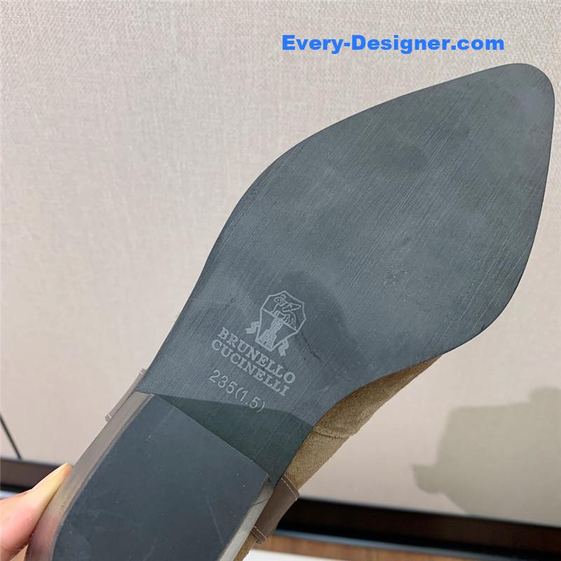 runello cinelli chunky heel boots