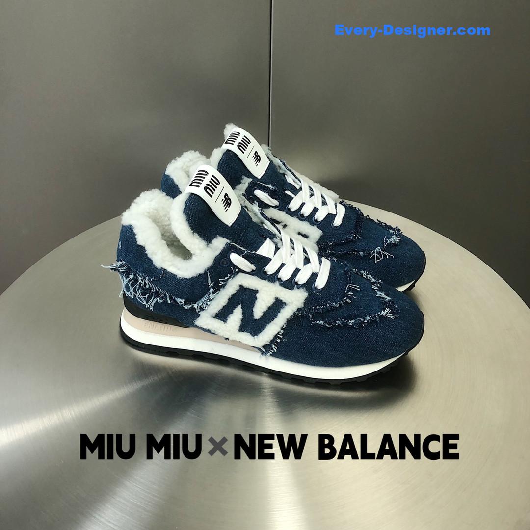 M1um1u new balance 574 joint sneakers