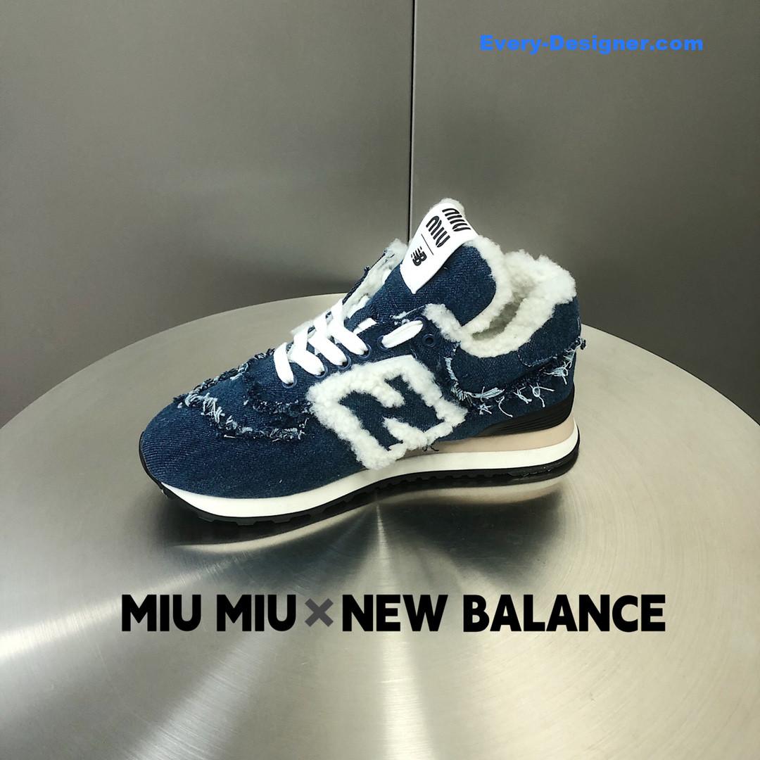 M1um1u new balance 574 joint sneakers