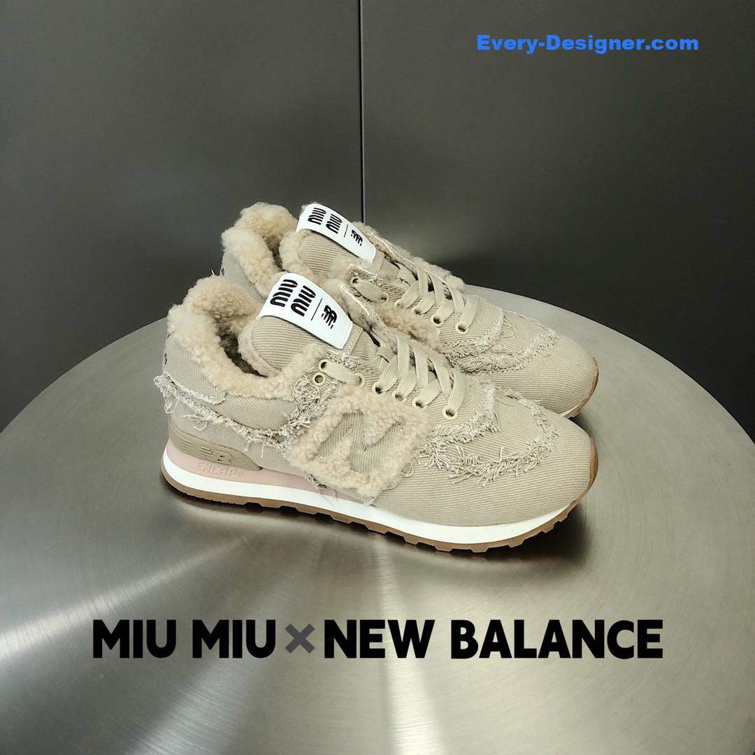 M1um1u new balance 574 joint sneakers