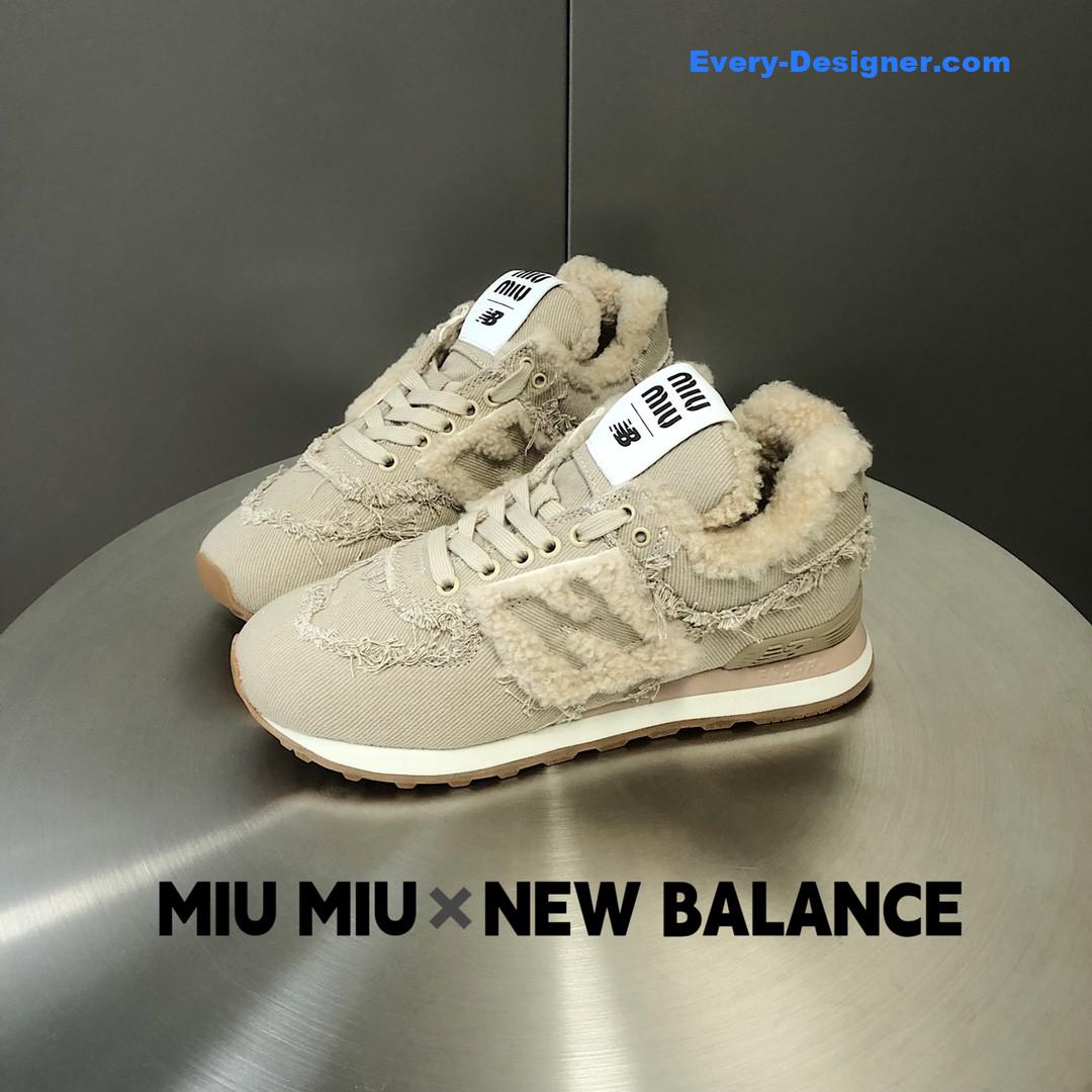 M1um1u new balance 574 joint sneakers