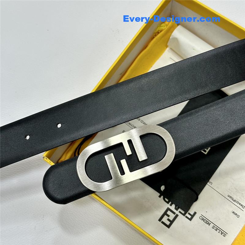 F**di classic f copper buckle belt