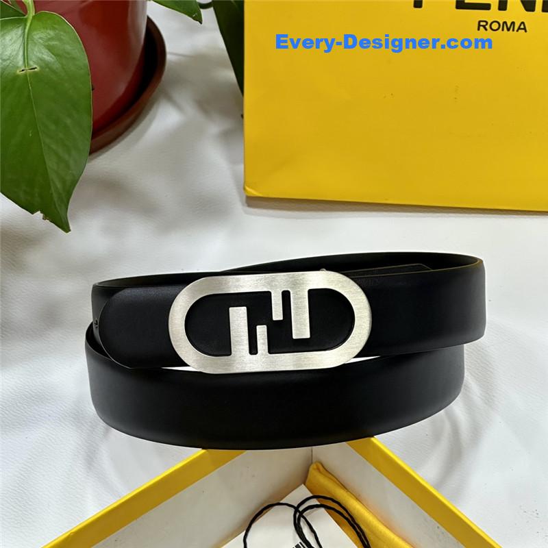 F**di classic f copper buckle belt