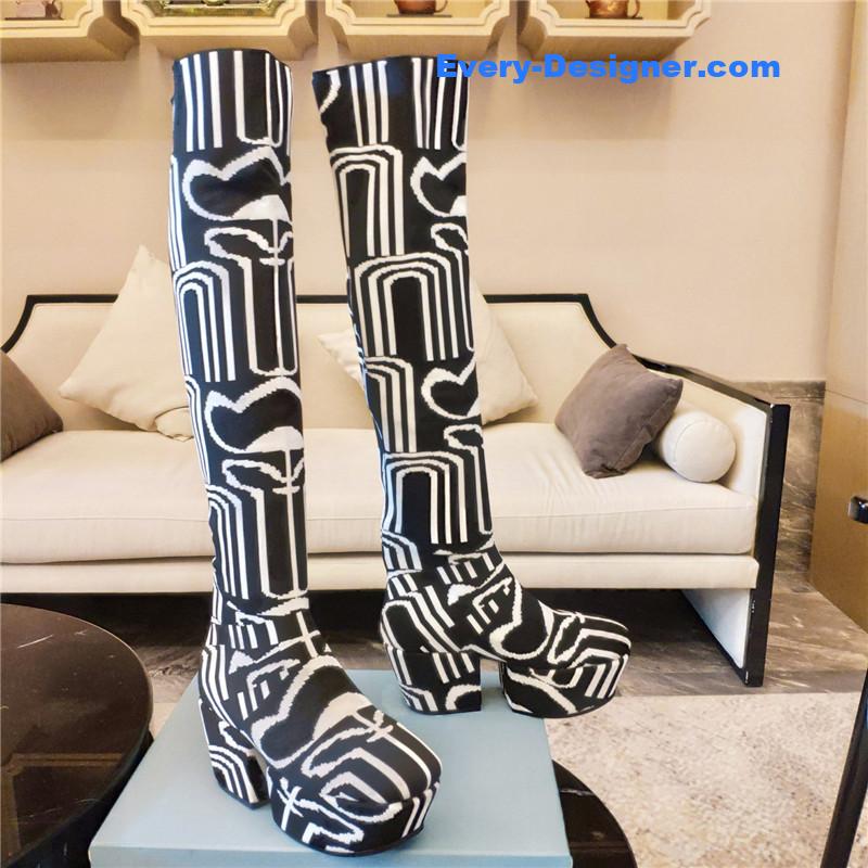 Pra*a catwalk high imitation platform boots