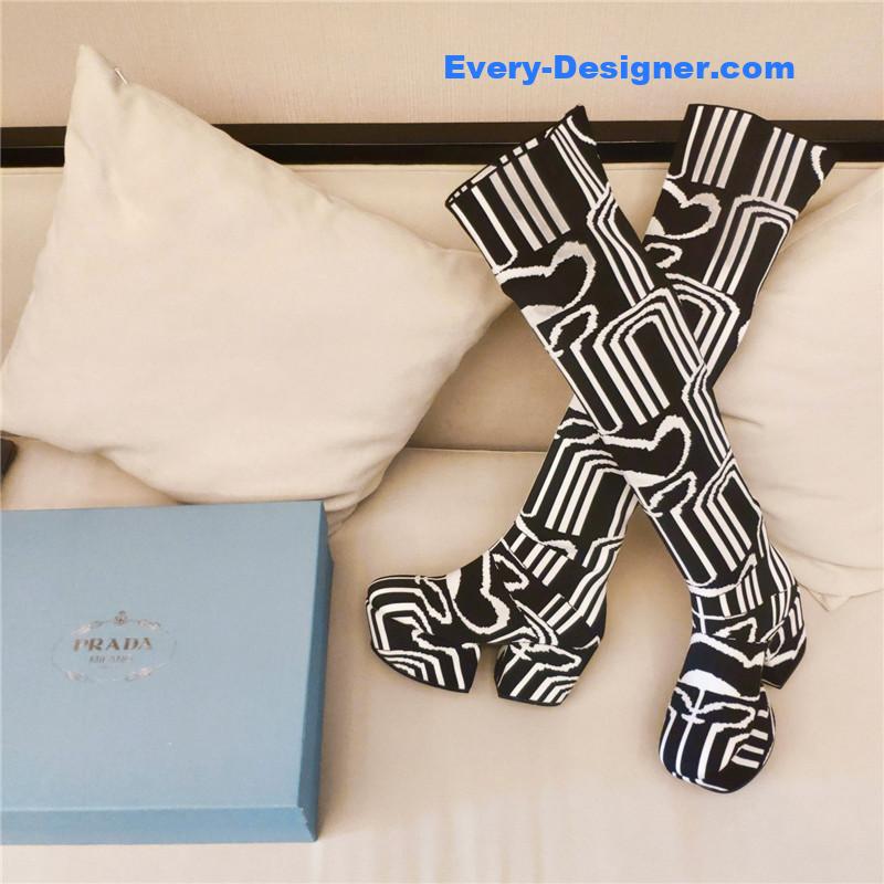 Pra*a catwalk high imitation platform boots