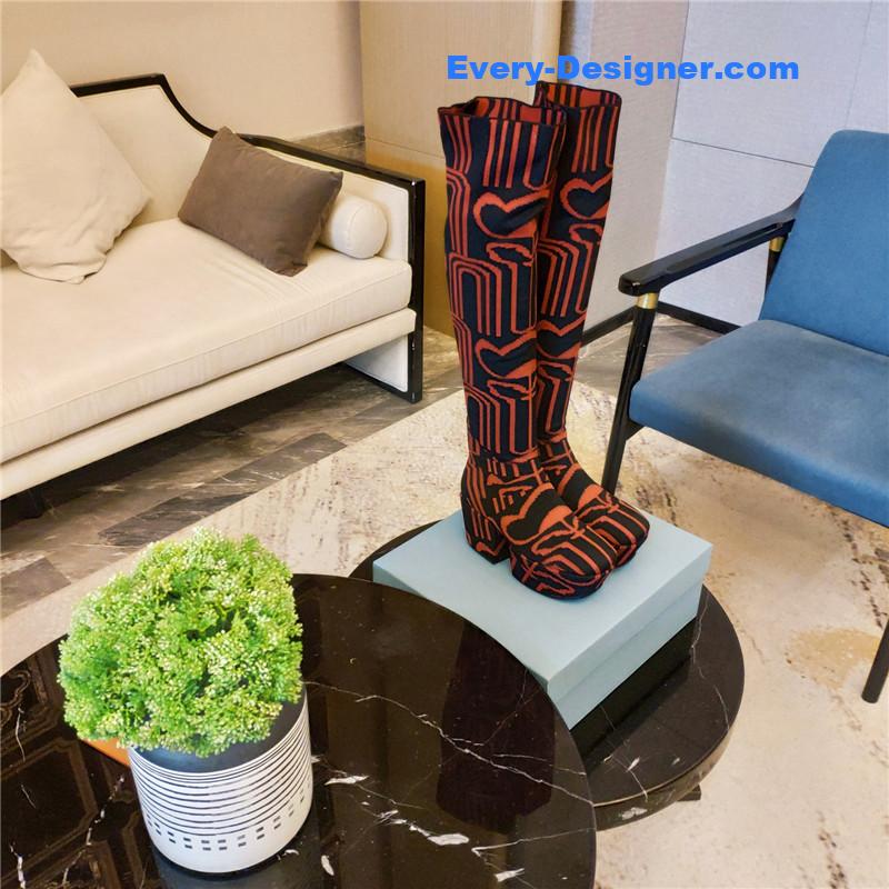 Pra*a catwalk high imitation platform boots