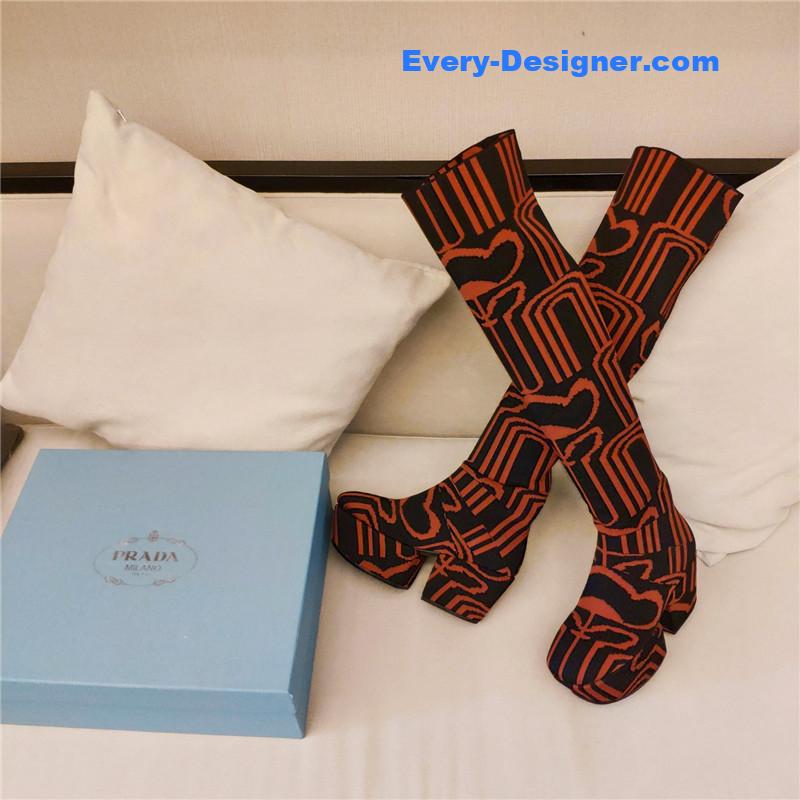 Pra*a catwalk high imitation platform boots