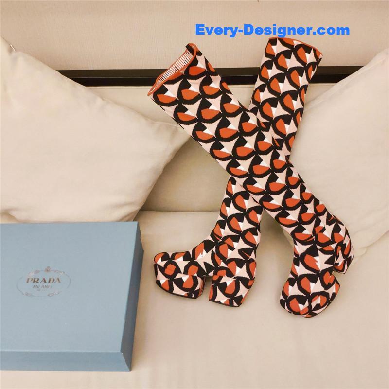 Pra*a catwalk high imitation platform boots