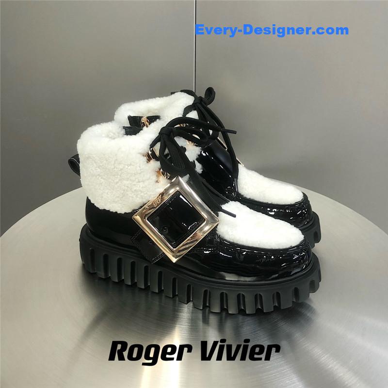 Roger vivor thick-soled fur boots