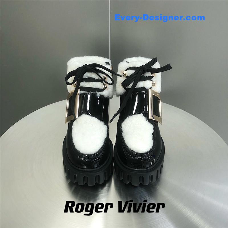 Roger vivor thick-soled fur boots