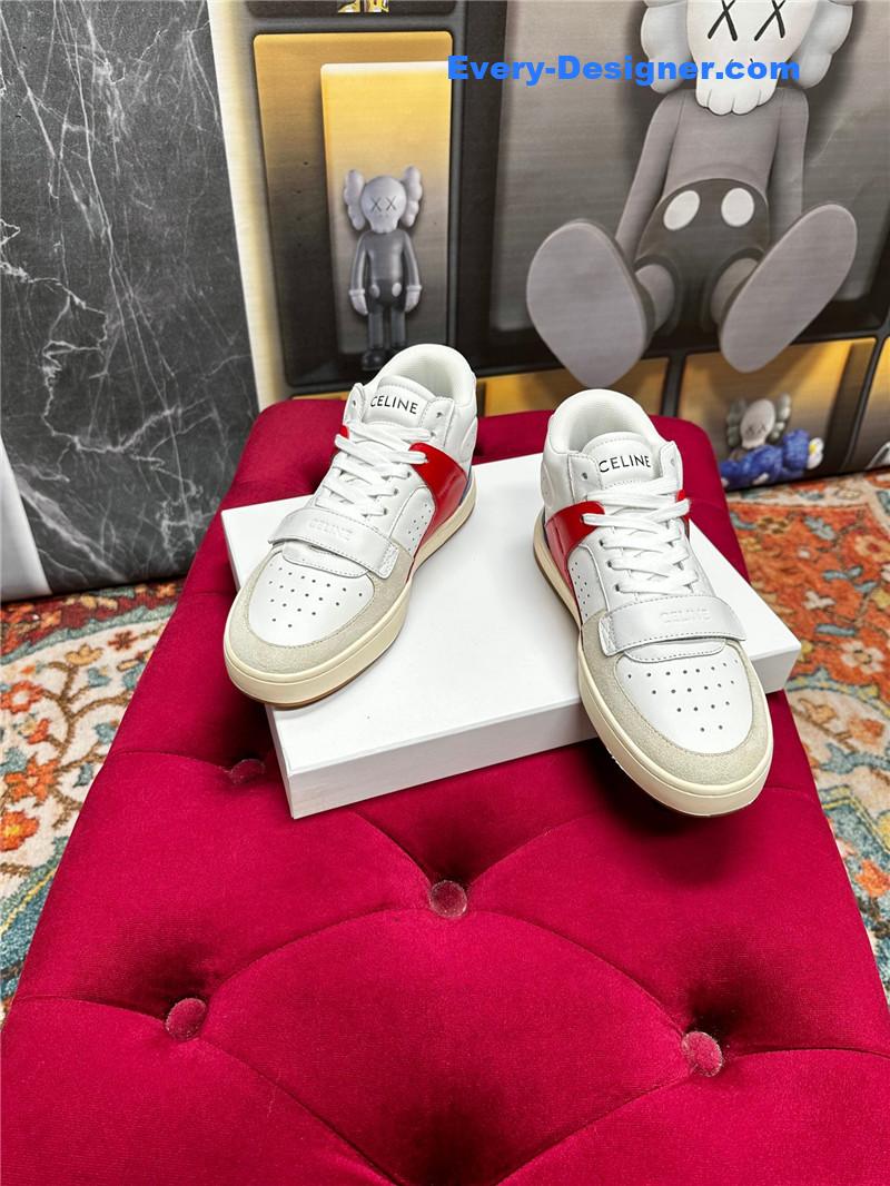 Ce1i*e new color matching sneakers white shoes