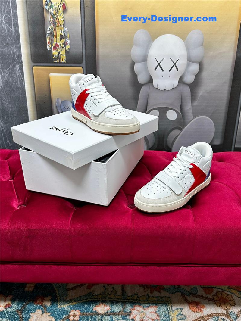 Ce1i*e new color matching sneakers white shoes