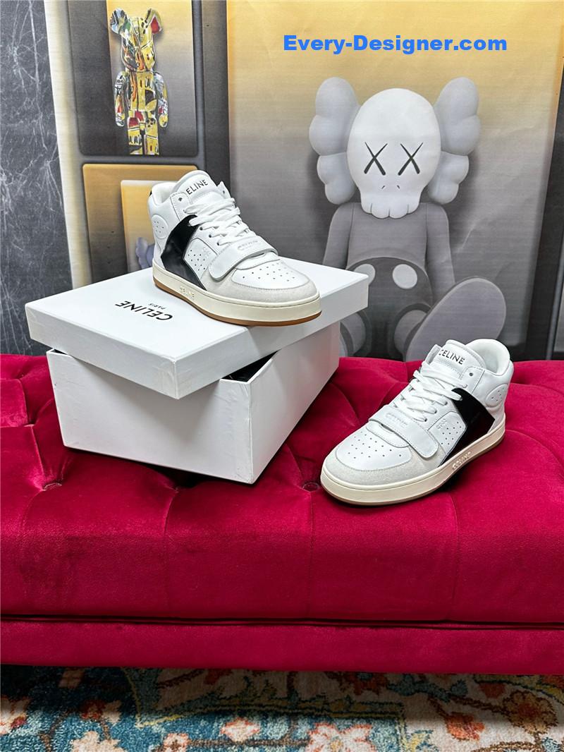 Ce1i*e new color matching sneakers white shoes