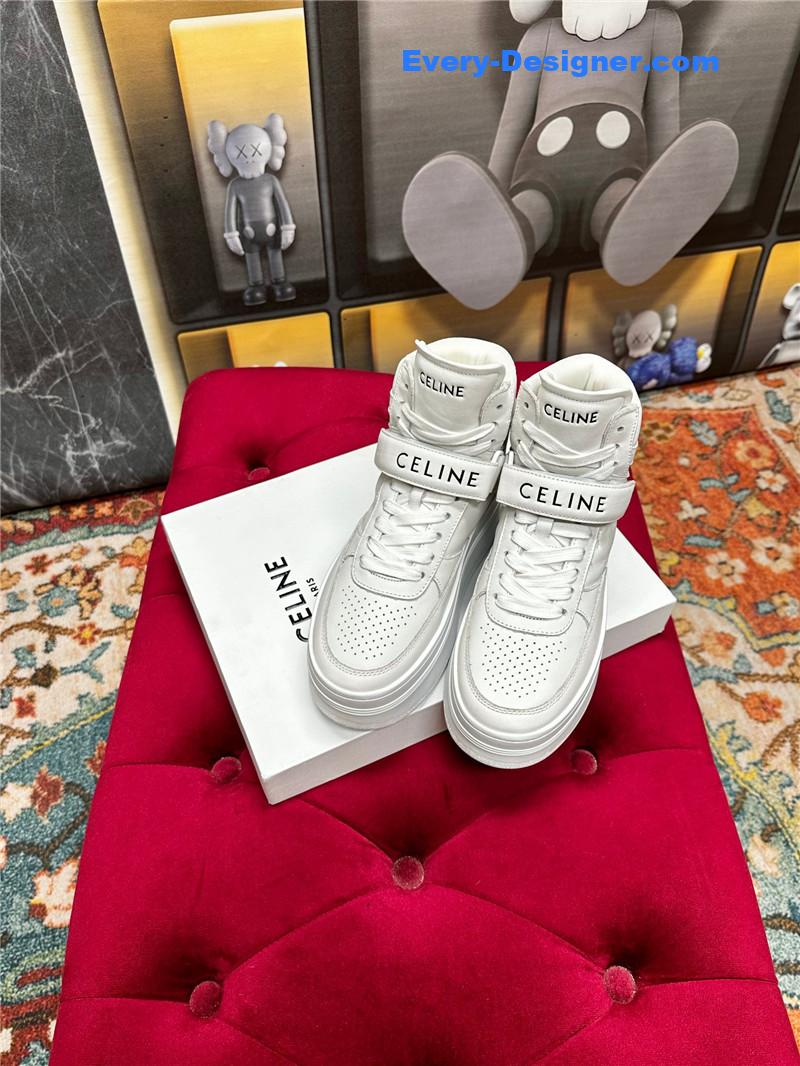 Ce1i*e new color matching sneakers white shoes