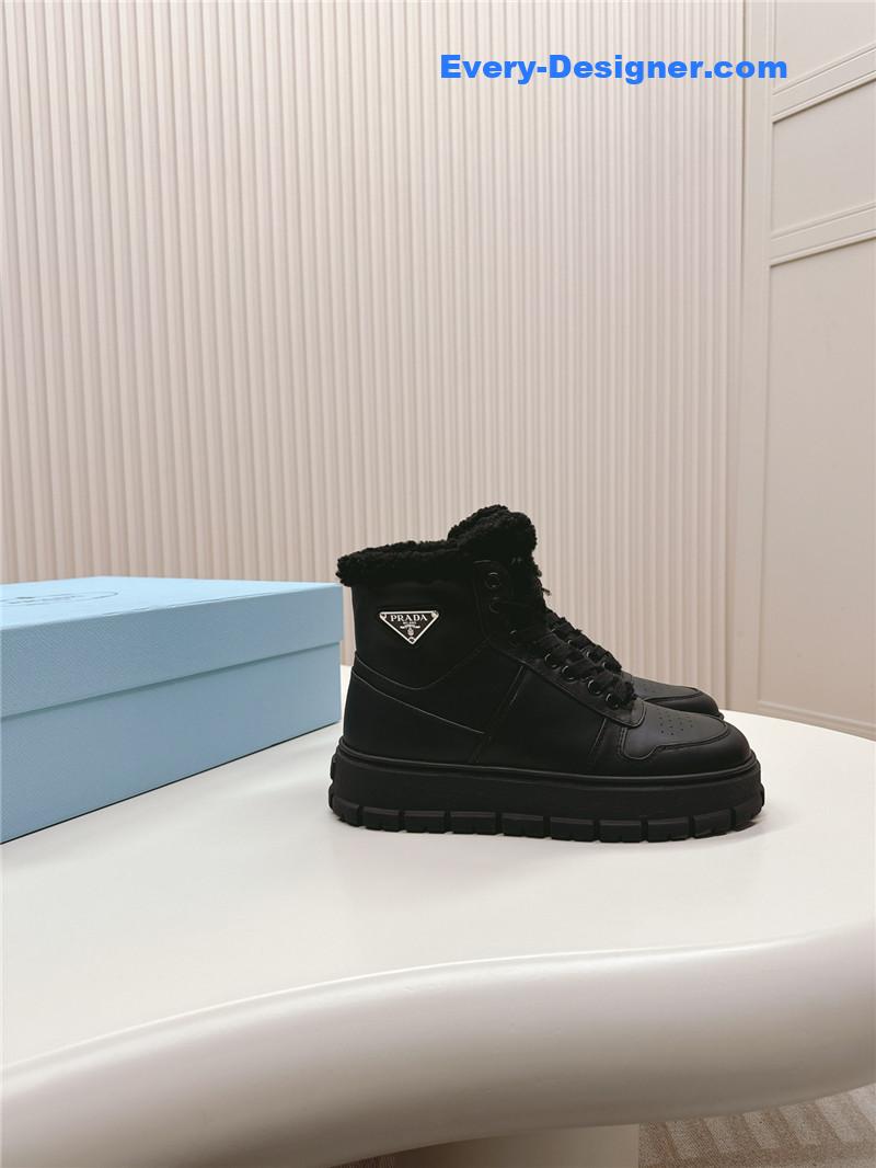 Pra*a wool high top sneakers and boots