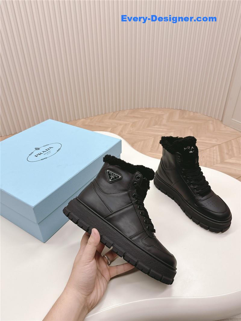 Pra*a wool high top sneakers and boots