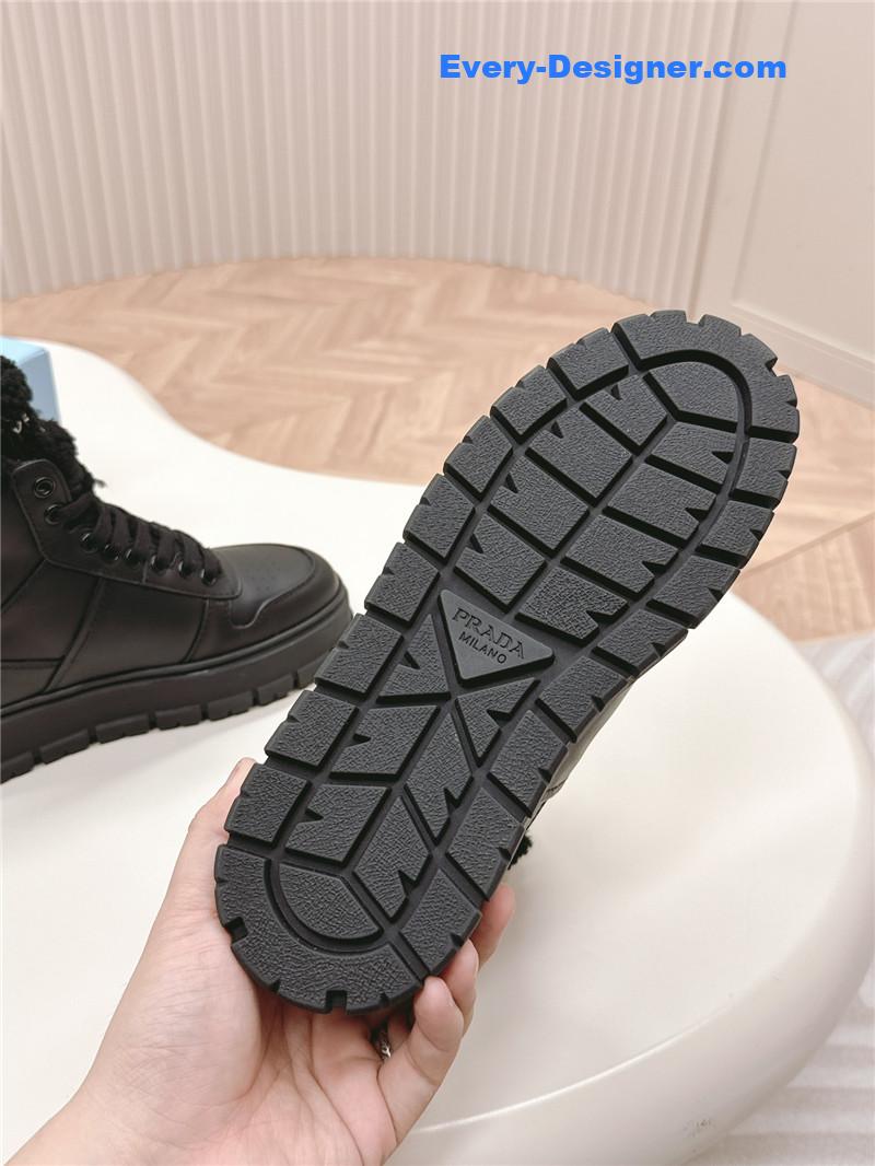 Pra*a wool high top sneakers and boots