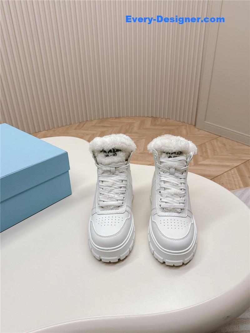 Pra*a wool high top sneakers and boots
