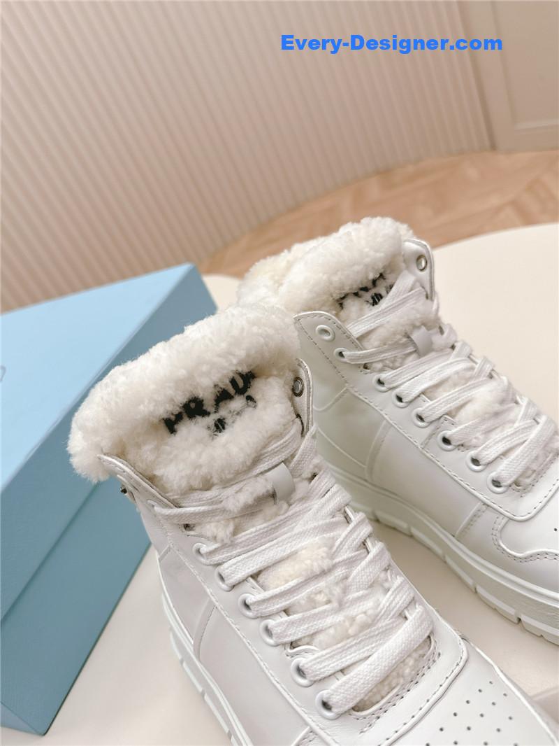 Pra*a wool high top sneakers and boots