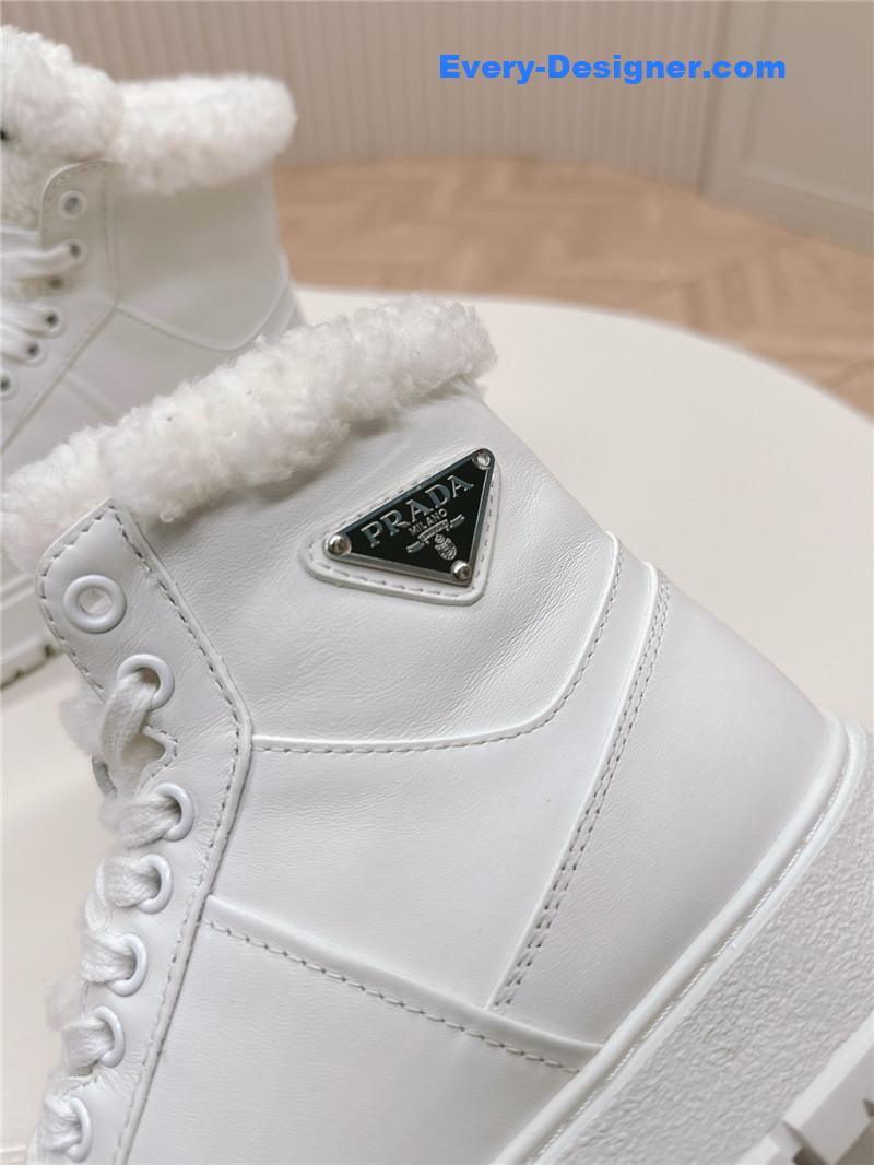 Pra*a wool high top sneakers and boots