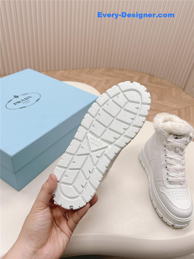 Pra*a wool high top sneakers and boots