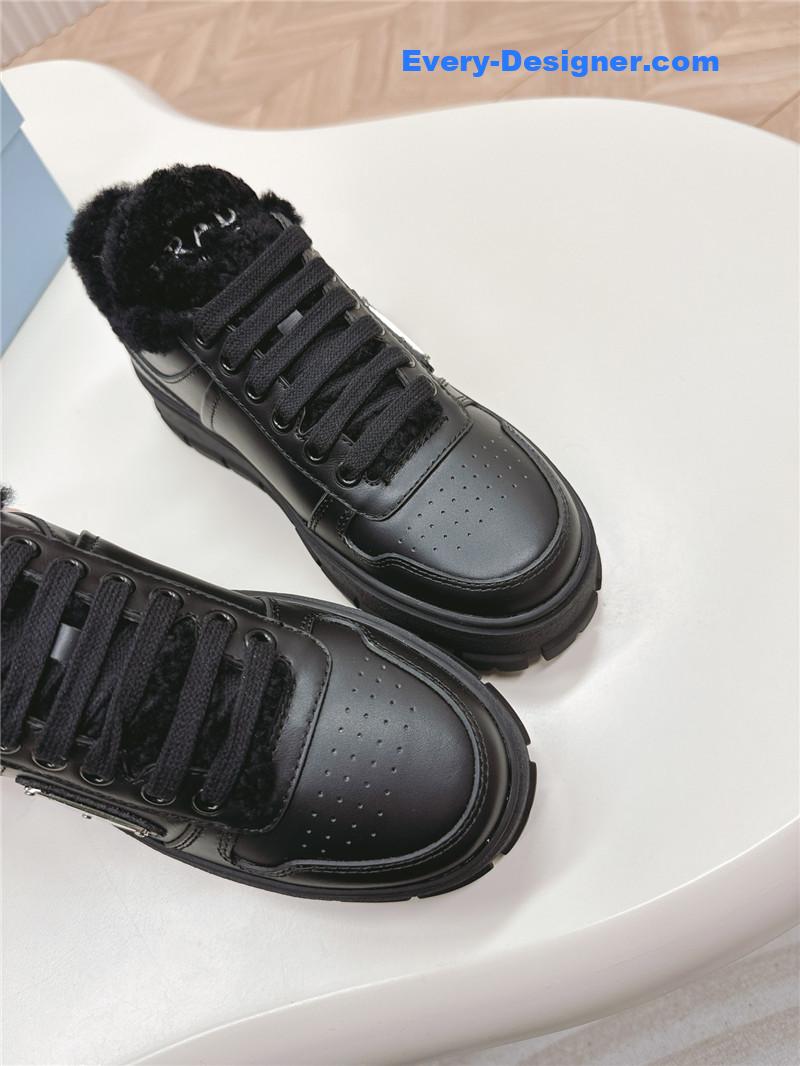 Pra*a wool high top sneakers and boots