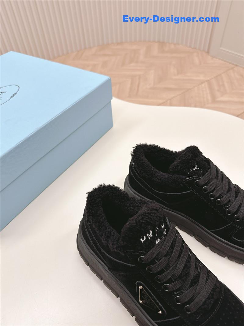 Pra*a wool high top sneakers and boots