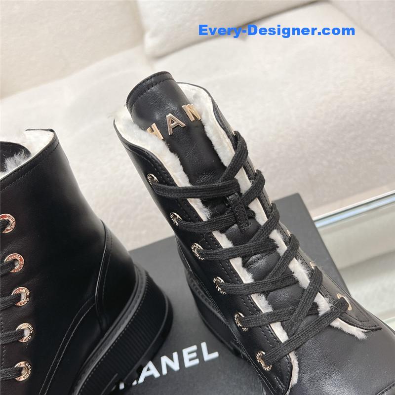 CC new thick-soled lambswool boots