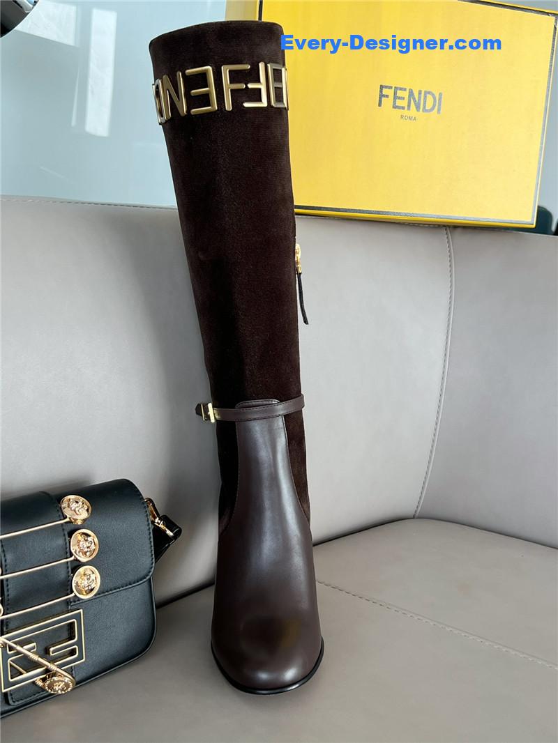 F**di autumn and winter delfina original calfskin high boots