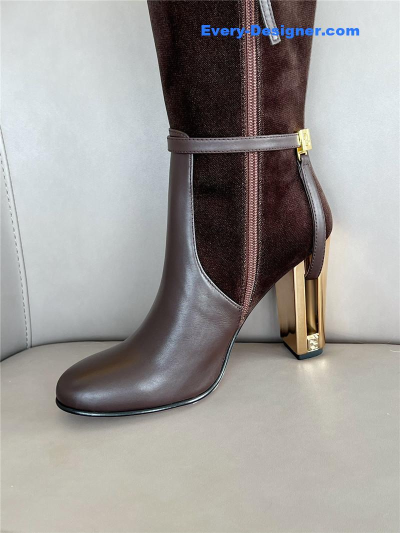 F**di autumn and winter delfina original calfskin high boots