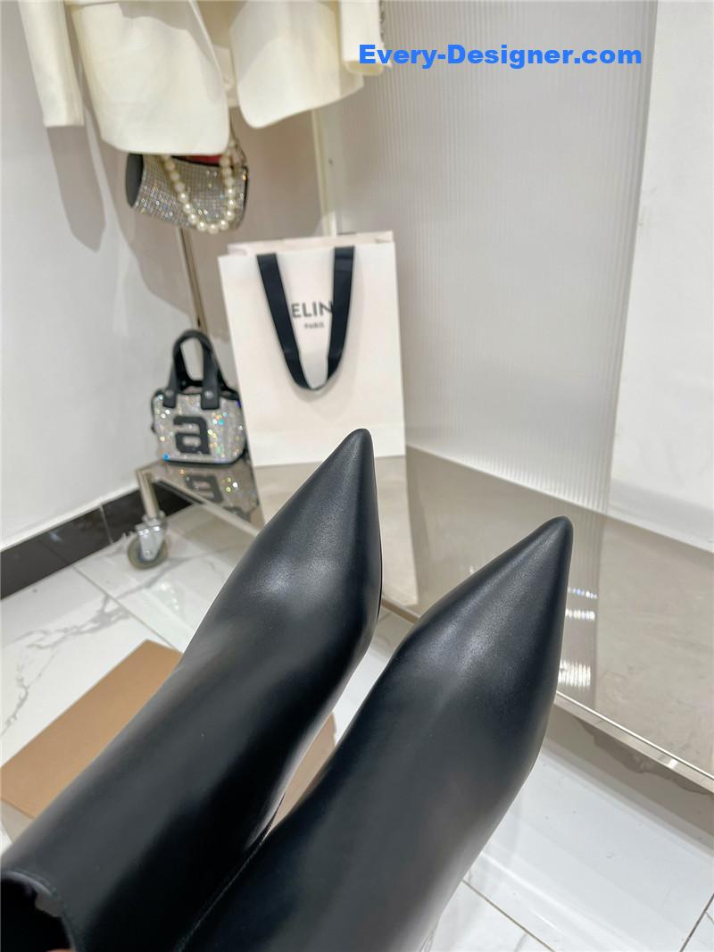 Chr1st1an louboutin high-heeled leather short boots