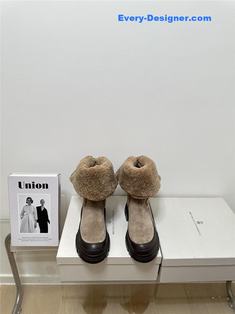 runello cinelli new wool ankle boots