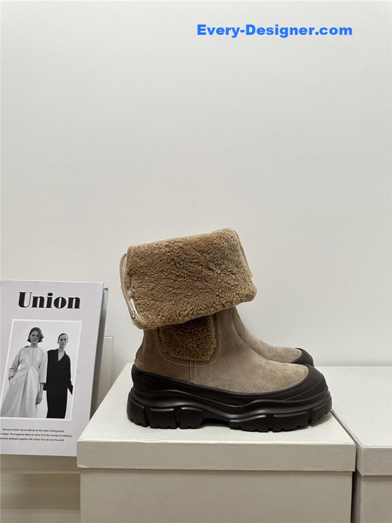 runello cinelli new wool ankle boots