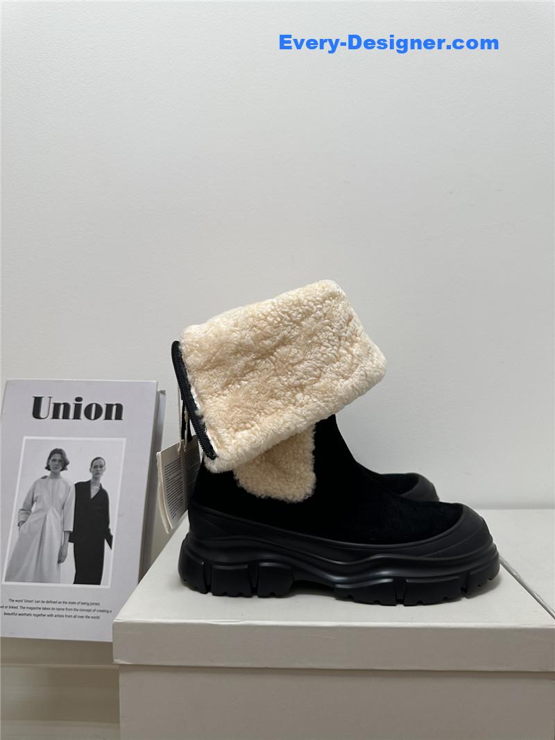 runello cinelli new wool ankle boots