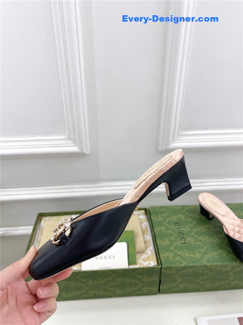 Gvc*1 new crystal horsebit mules