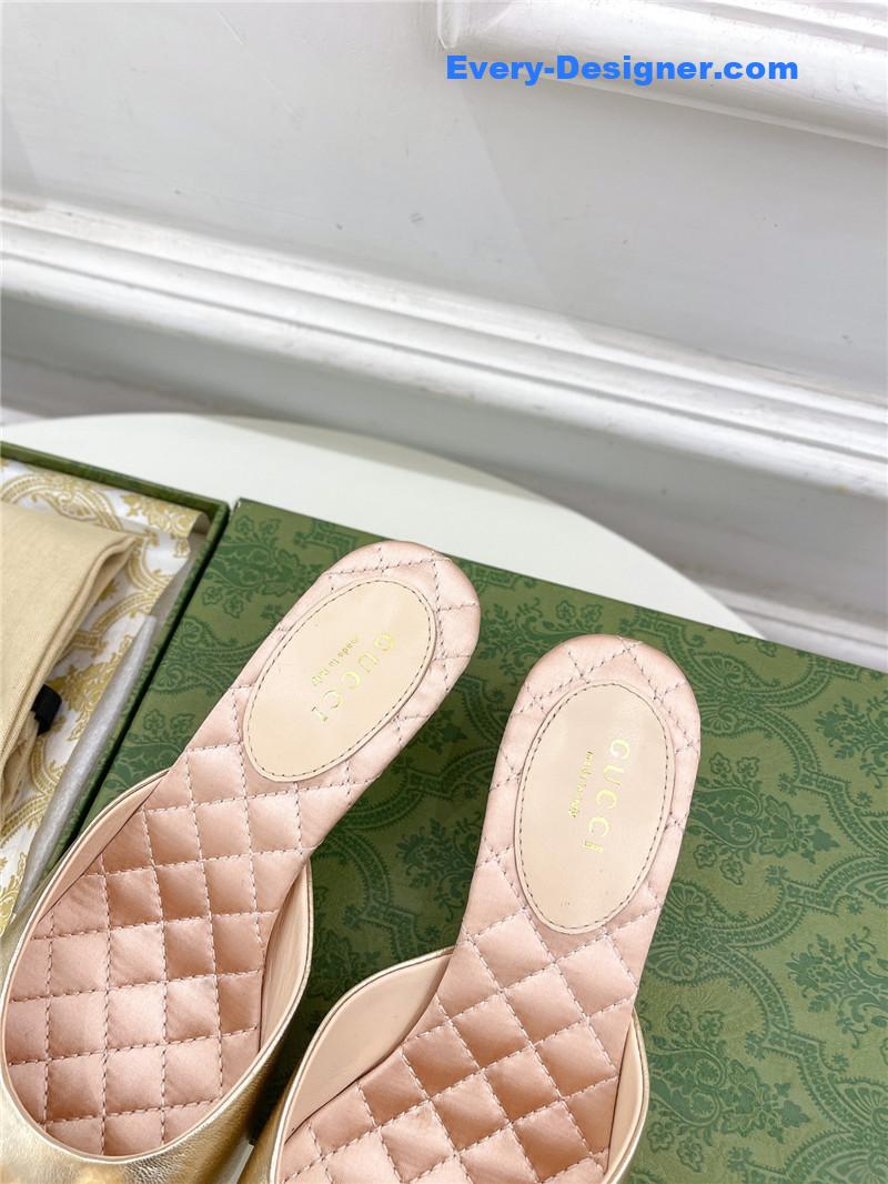 Gvc*1 new crystal horsebit mules