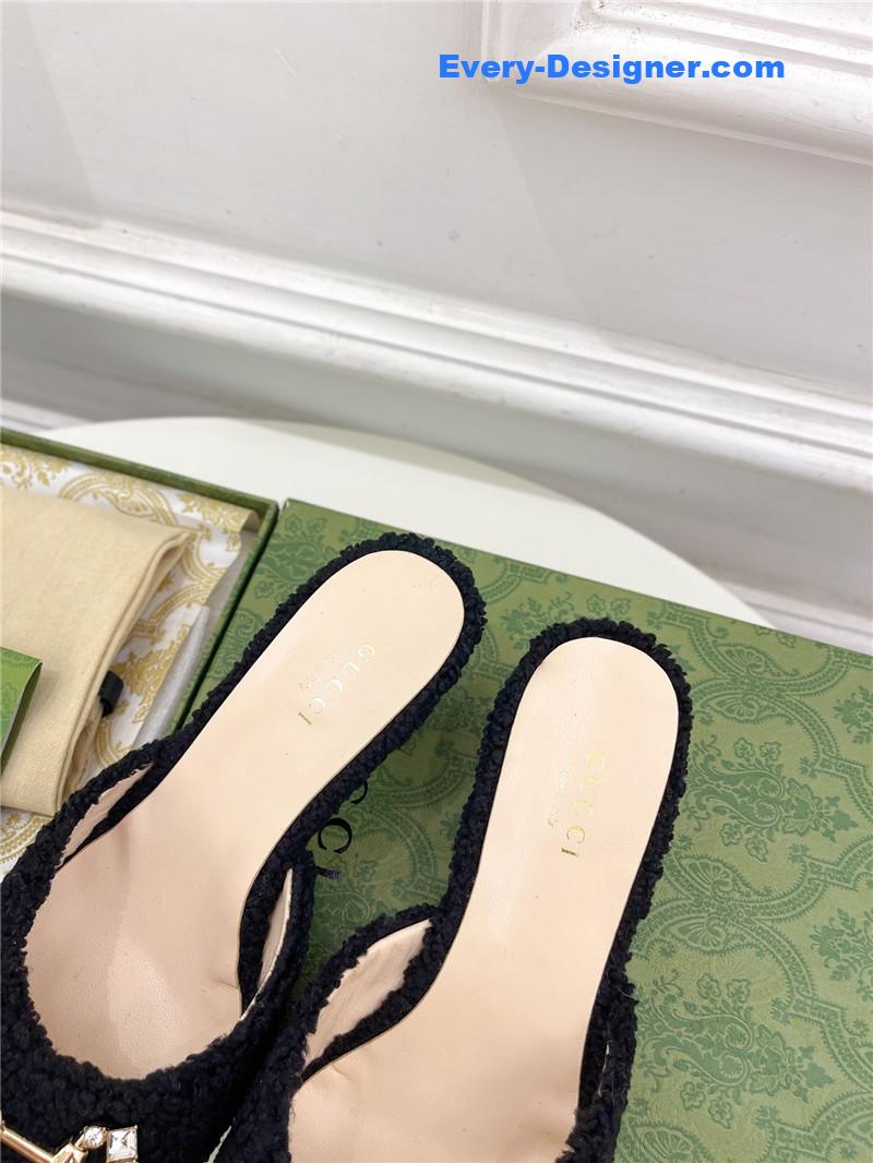 Gvc*1 new crystal horsebit mules