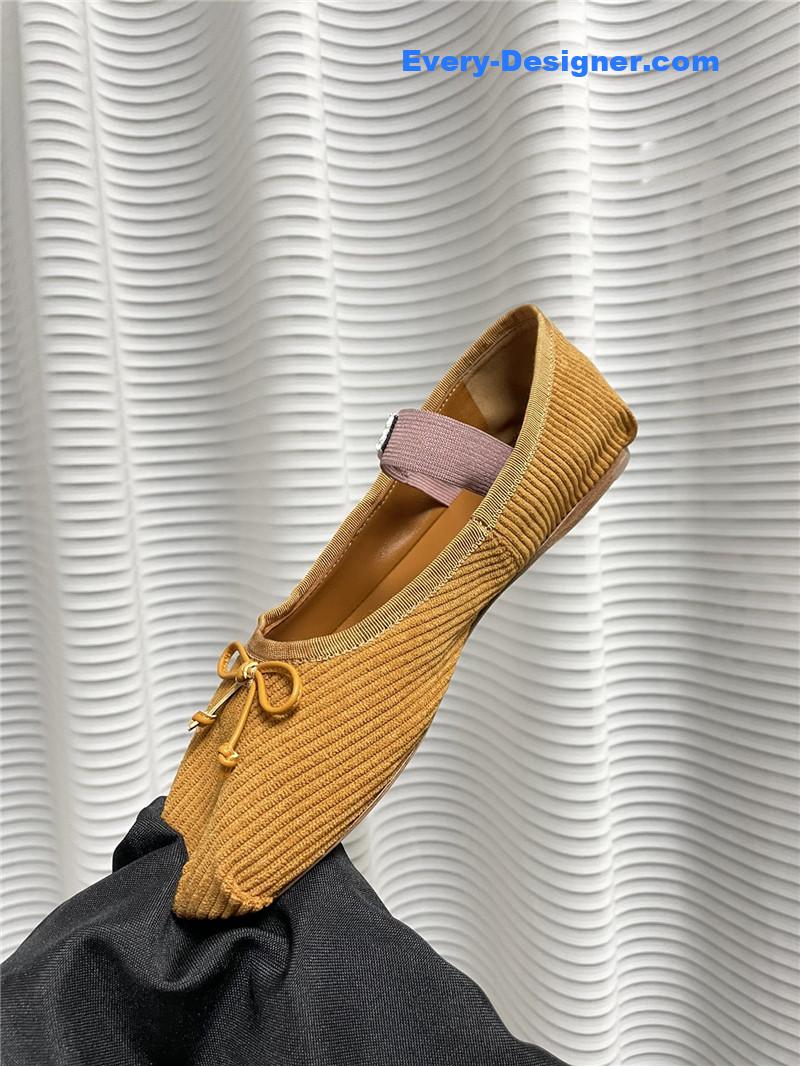 M1um1u women’s bow embellished original fabric ballet flats