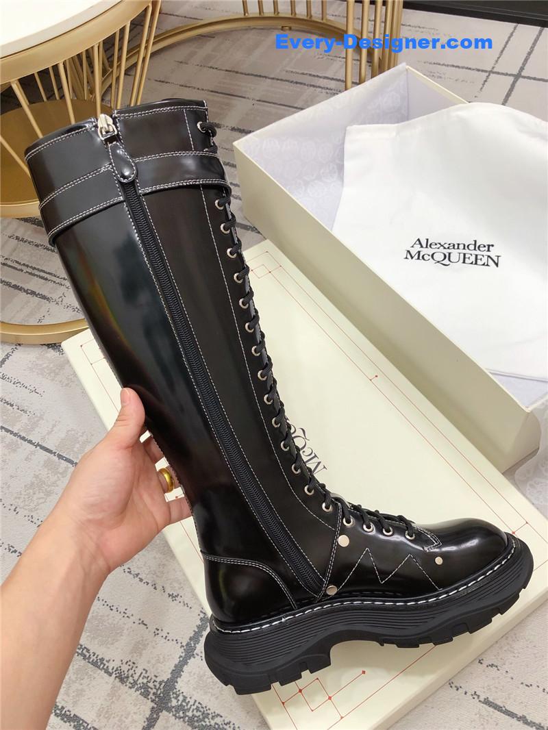 a1exa*der Mcqv*en new lace-up boots