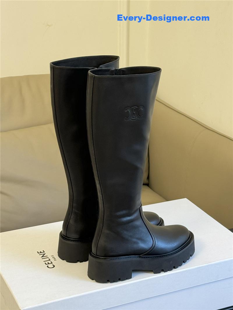 Ce1i*e autumn and winter thick sole knee boots