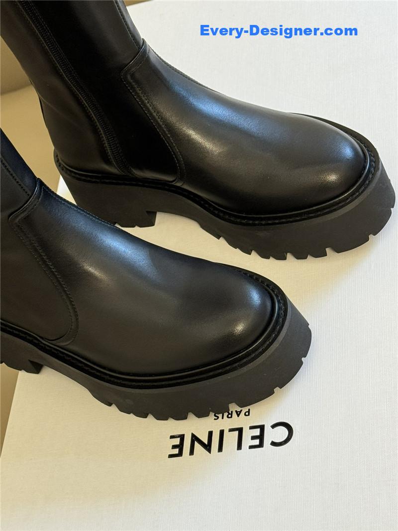 Ce1i*e autumn and winter thick sole knee boots